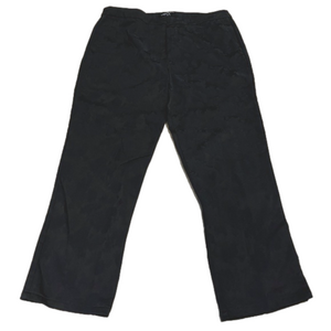 LINEA DOMANI Black Floral Jacquard Cigarette Pant, 12